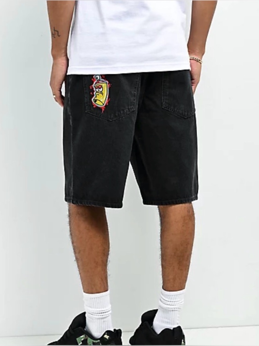 Empyre Shmutz Black Denim Skate Shorts 30 - Picture 3 of 10